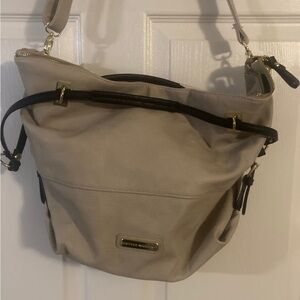 Steve Madden Cream Slouchy Shoulder Bag